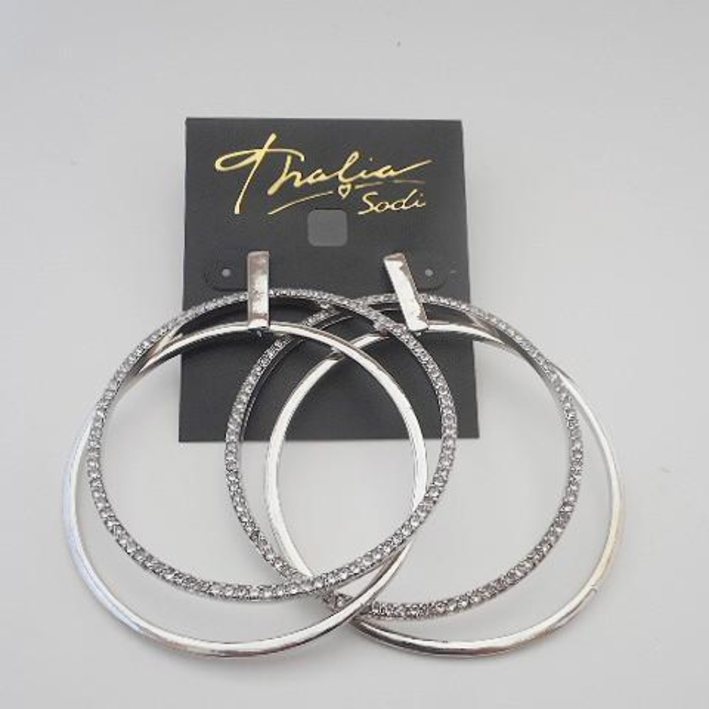Thalia Sodi Large Ear Ring With Stones